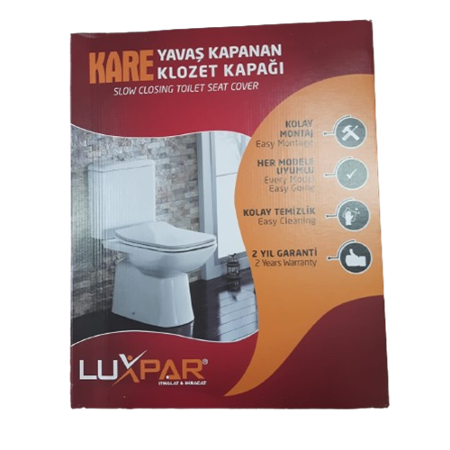 LUXPAR KARE DUVARA SIFIR YAVAŞ KAPANAN ÜSTTEN MONTAJ 140501
